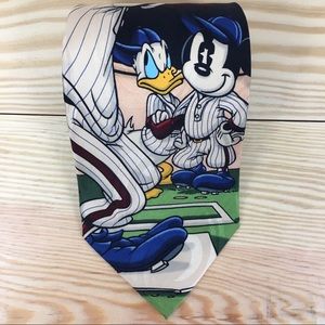 Disneyland vintage baseball tie Mickey & friends